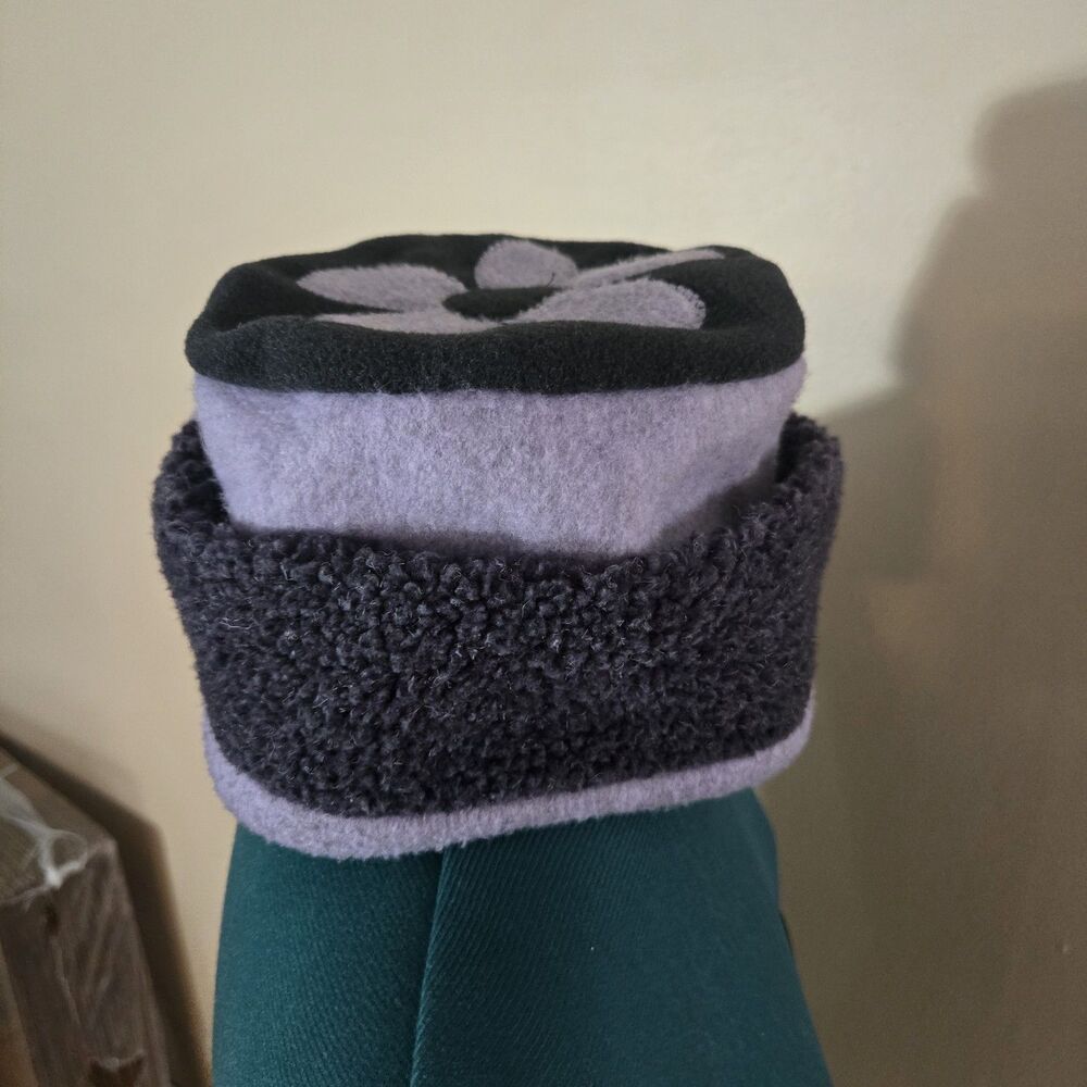 VTG 90s B-Wear Fleece Flower Bucket Hat Dionne / Cher Coded Total Clueless Vibes - Picture 3 of 5